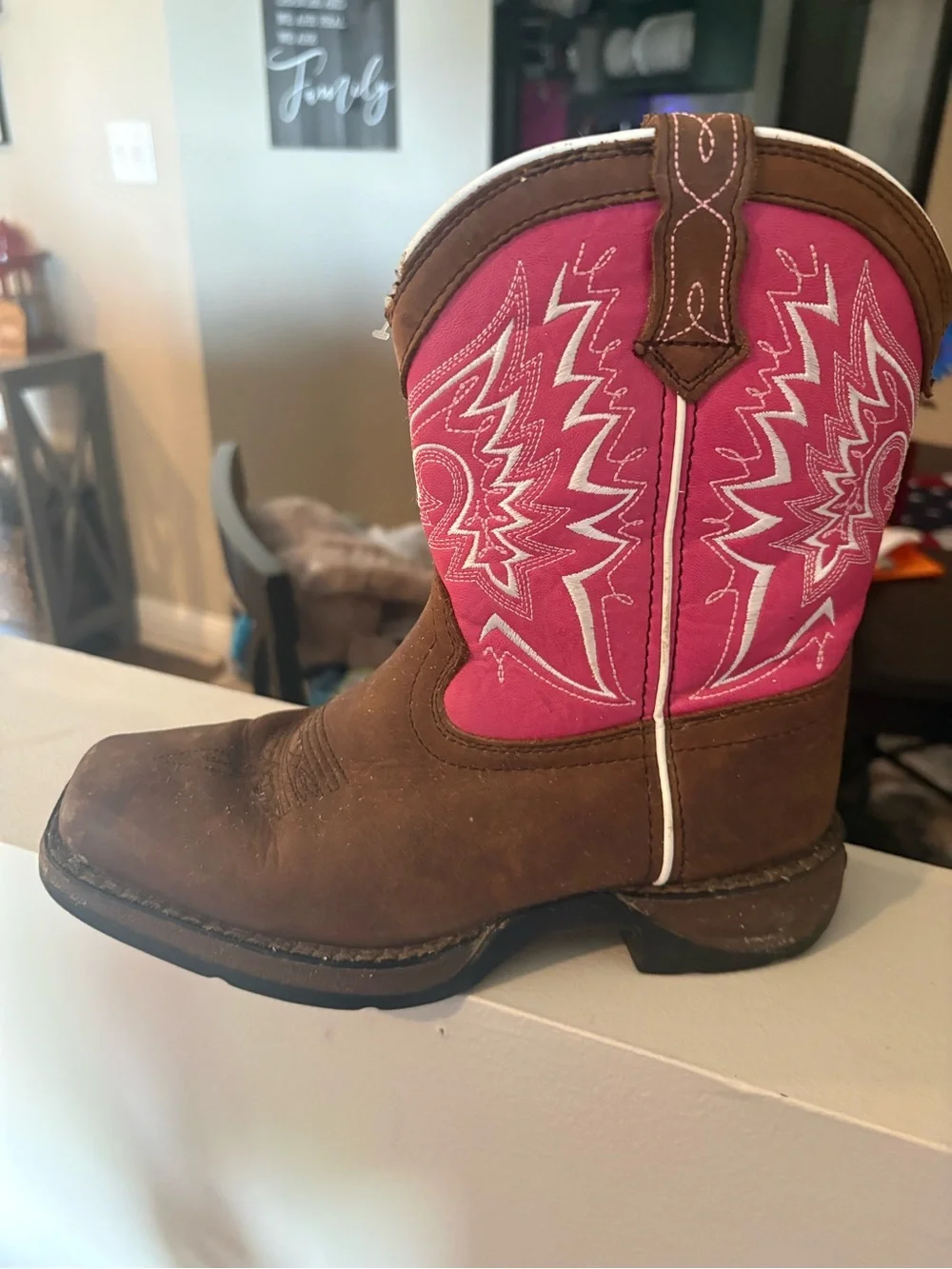 Lil Durango big kid let love fly western boot